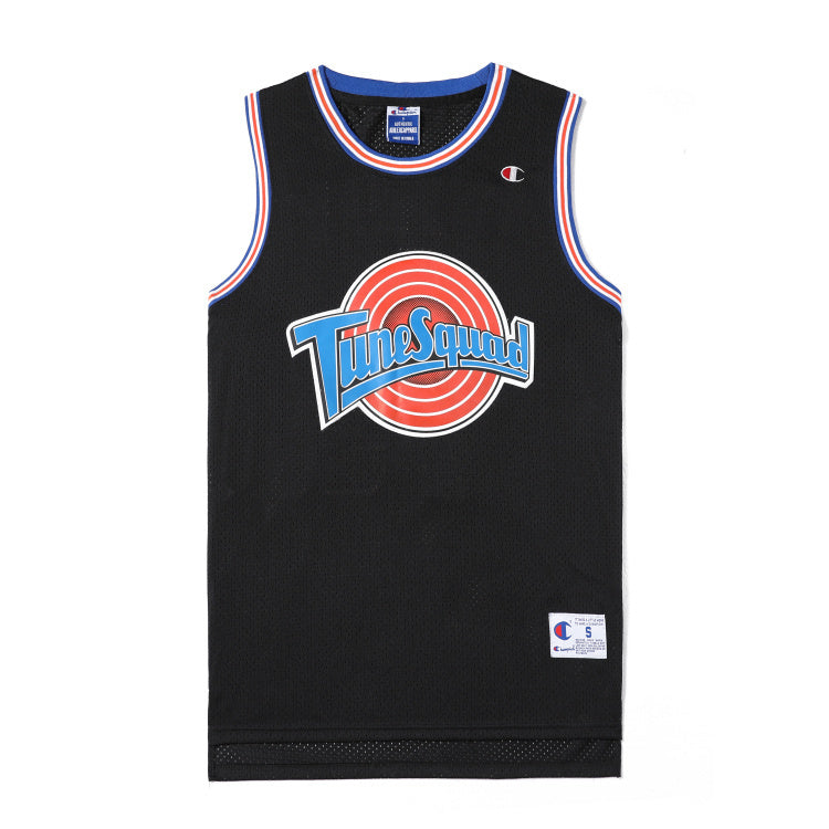 Tune Squad #69 Le pew Morris Basketball Jersey Black