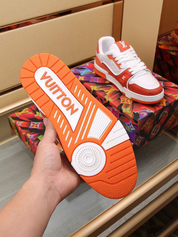 Luxury Trainer Sneakers Shoes #54 Signature Orange