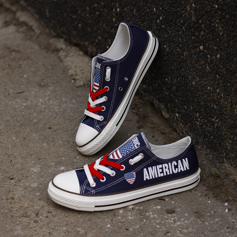 American Canvas Sneakers Shoes For Men Women Fans