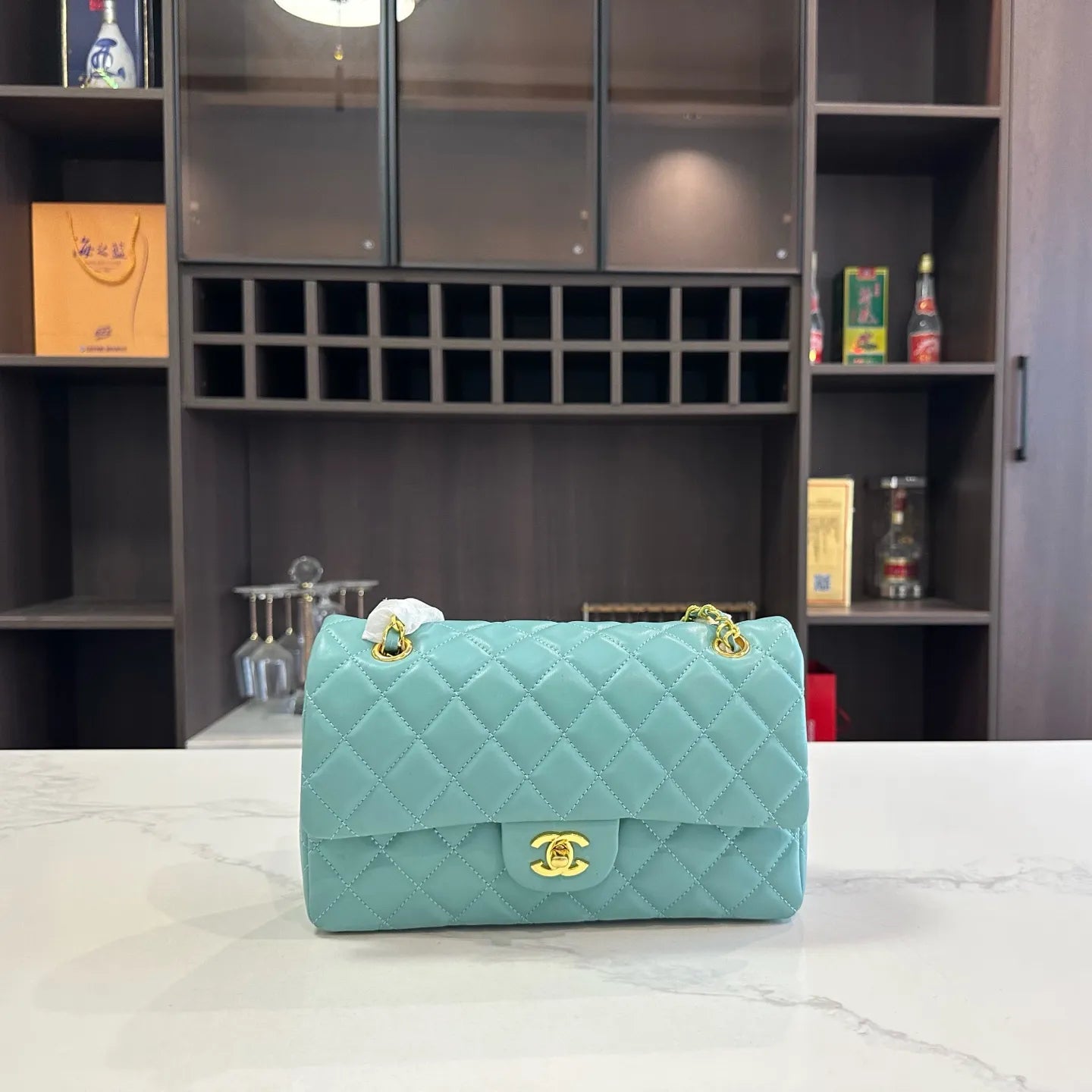 Sheepskin Caviar Grain Wallet Crossbody Designer Shoulder Bag for Women