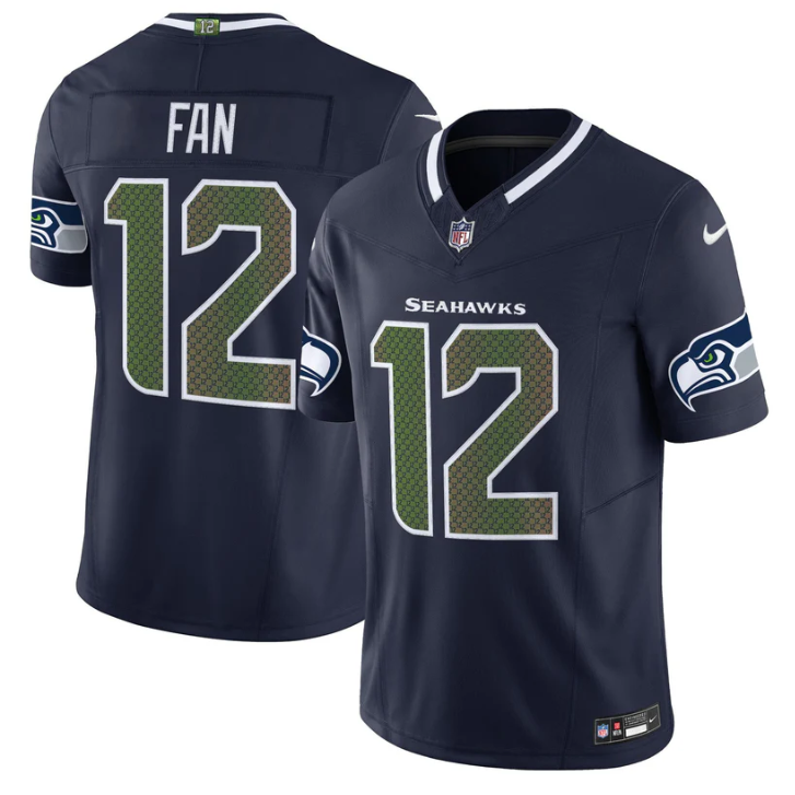 12th Fan Jersey #12 Seahawks 2025 Rivalries Vapor Limited Stitched