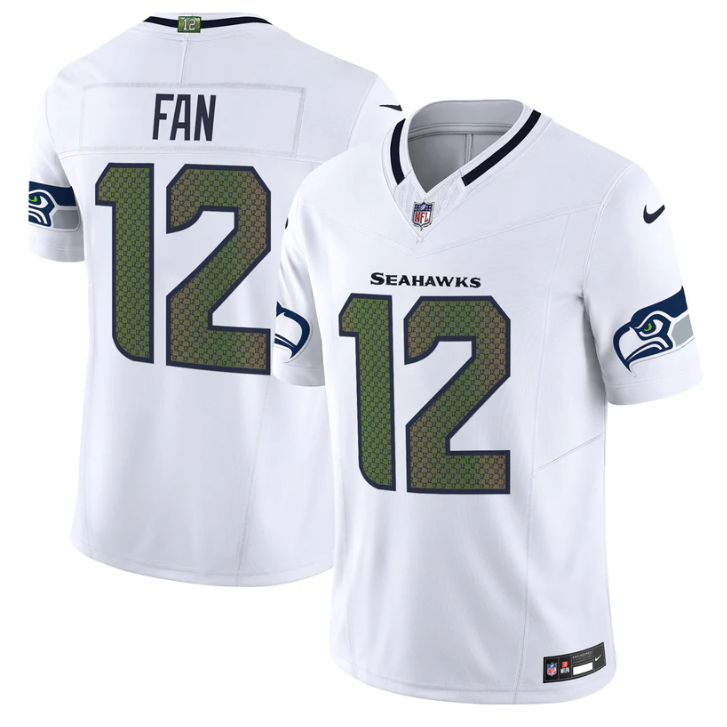 12th Fan Jersey #12 Seahawks 2025 Rivalries Vapor Limited Stitched