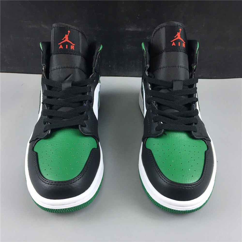 Air Jordan 1 Mid Green Toe