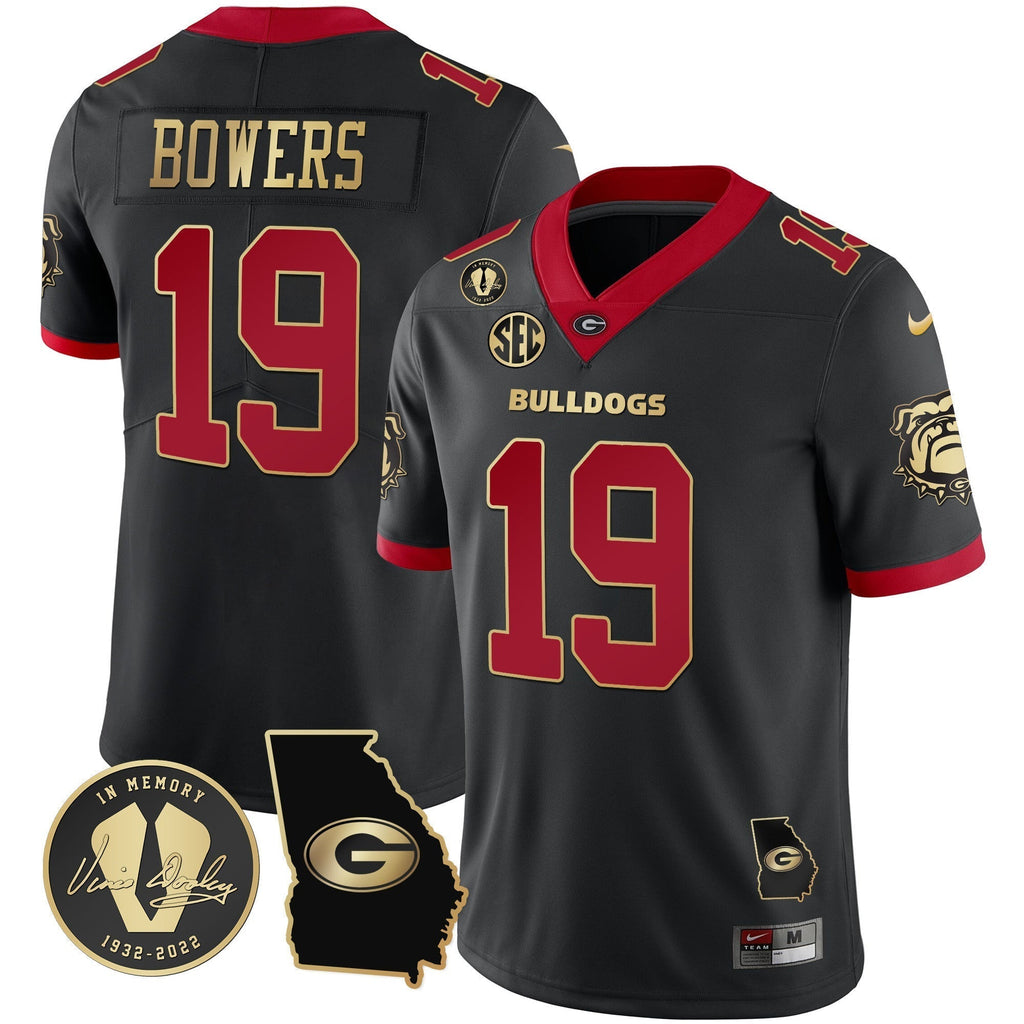 Men Georgia Bulldogs 2023 Vapor Jersey - Georgia Map - All Stitched