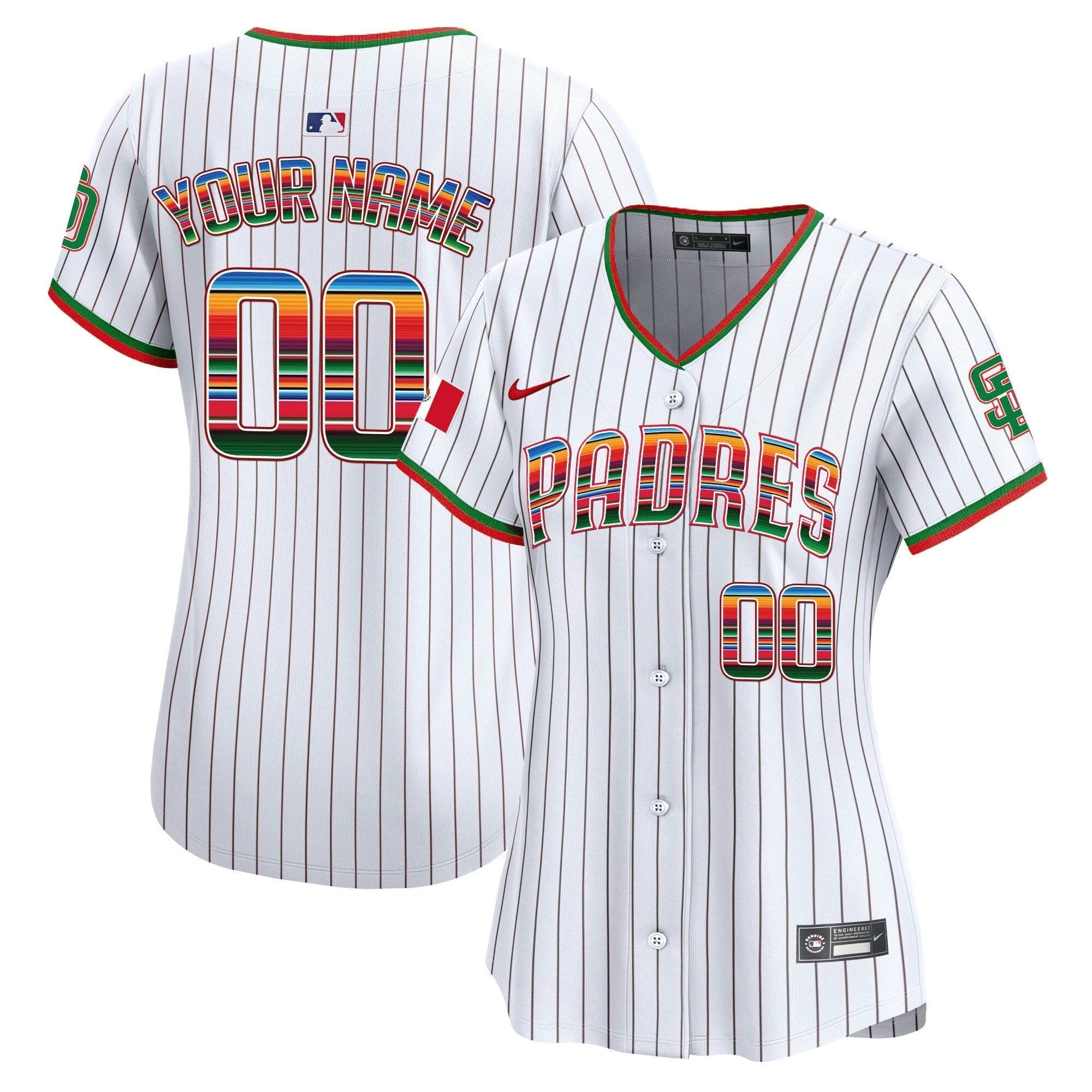 San Diego Padres Mexico Premier Limited Custom Jersey - All Stitched