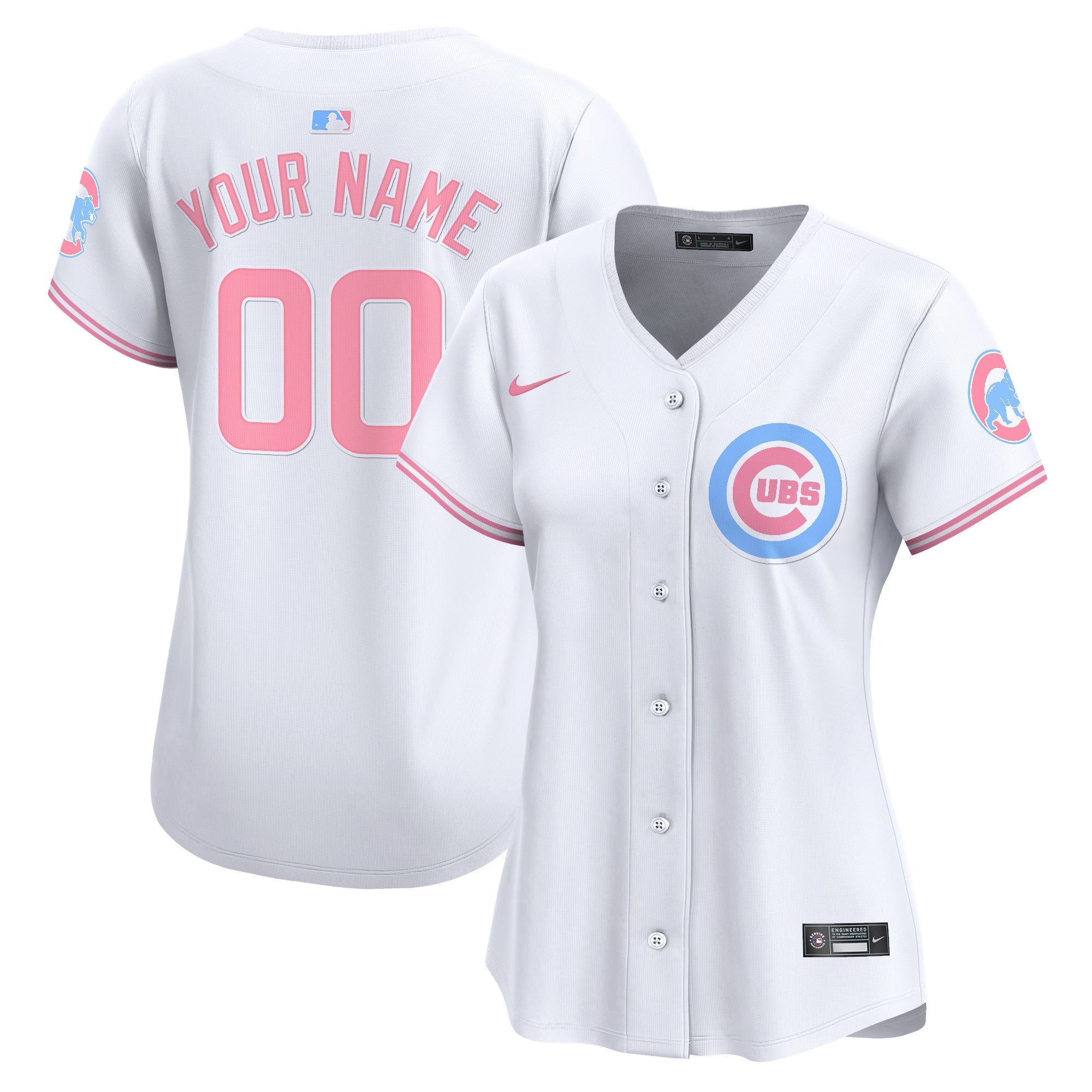 Chicago Cubs Bubblegum Pink Vapor Premier Limited Custom Jersey - All Stitched
