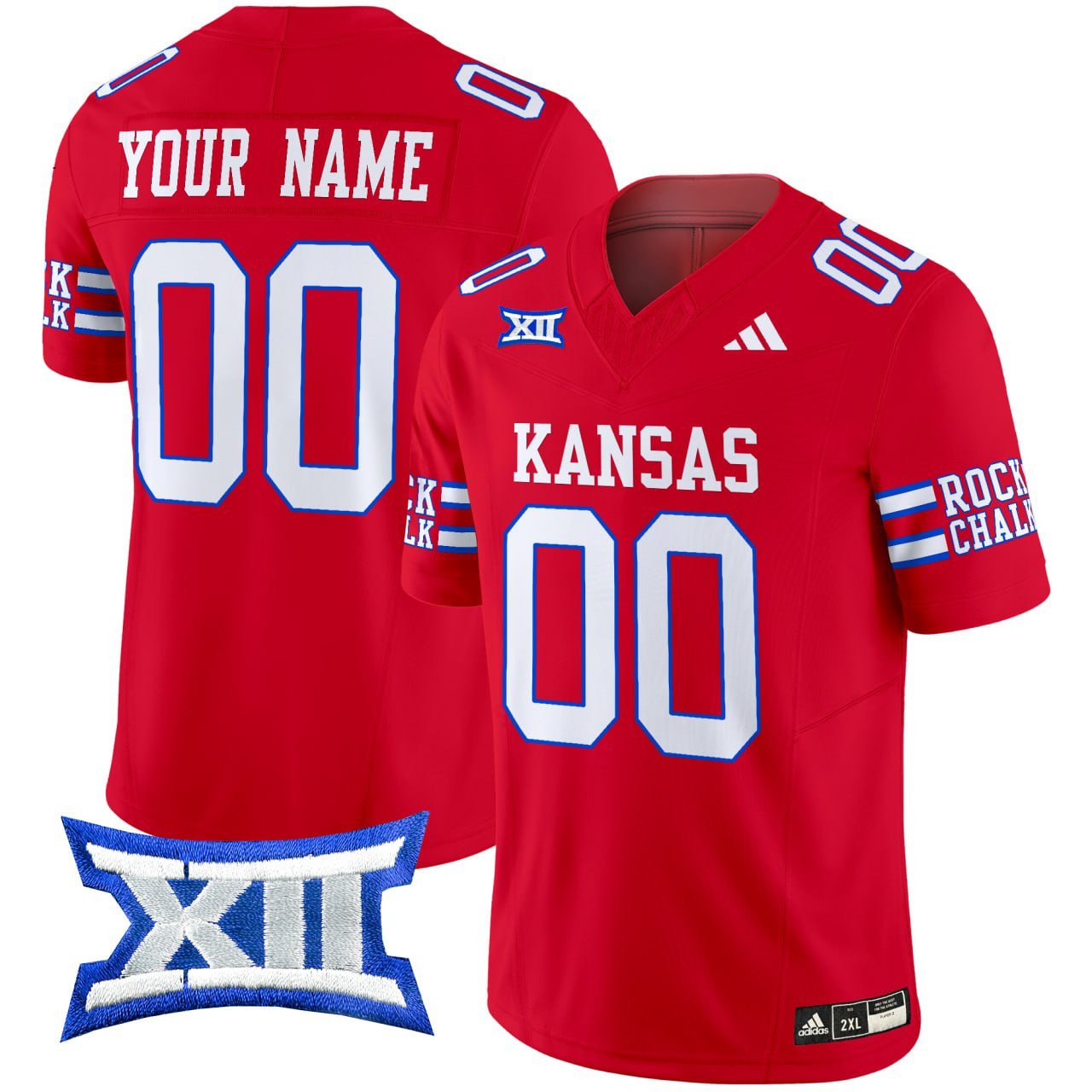 Custom Kansas Jayhawks Blackhawk Red Jersey - All Stitched