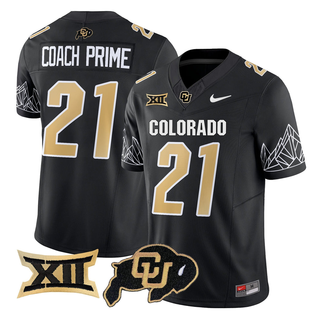 Men Colorado Buffaloes Vapor Limited Jersey V3 - Big 12 XII Patch - All Stitched