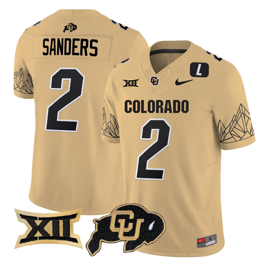 Men Colorado Buffaloes Vapor Limited Jersey V3 - Big 12 XII Patch - All Stitched