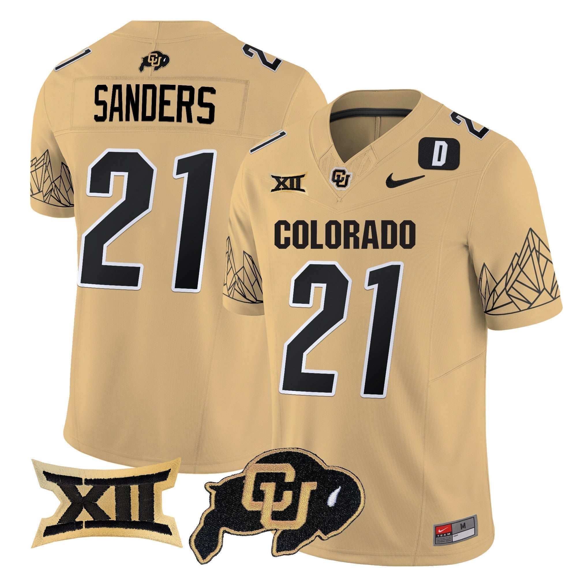 Men Colorado Buffaloes Vapor Limited Jersey V3 - Big 12 XII Patch - All Stitched