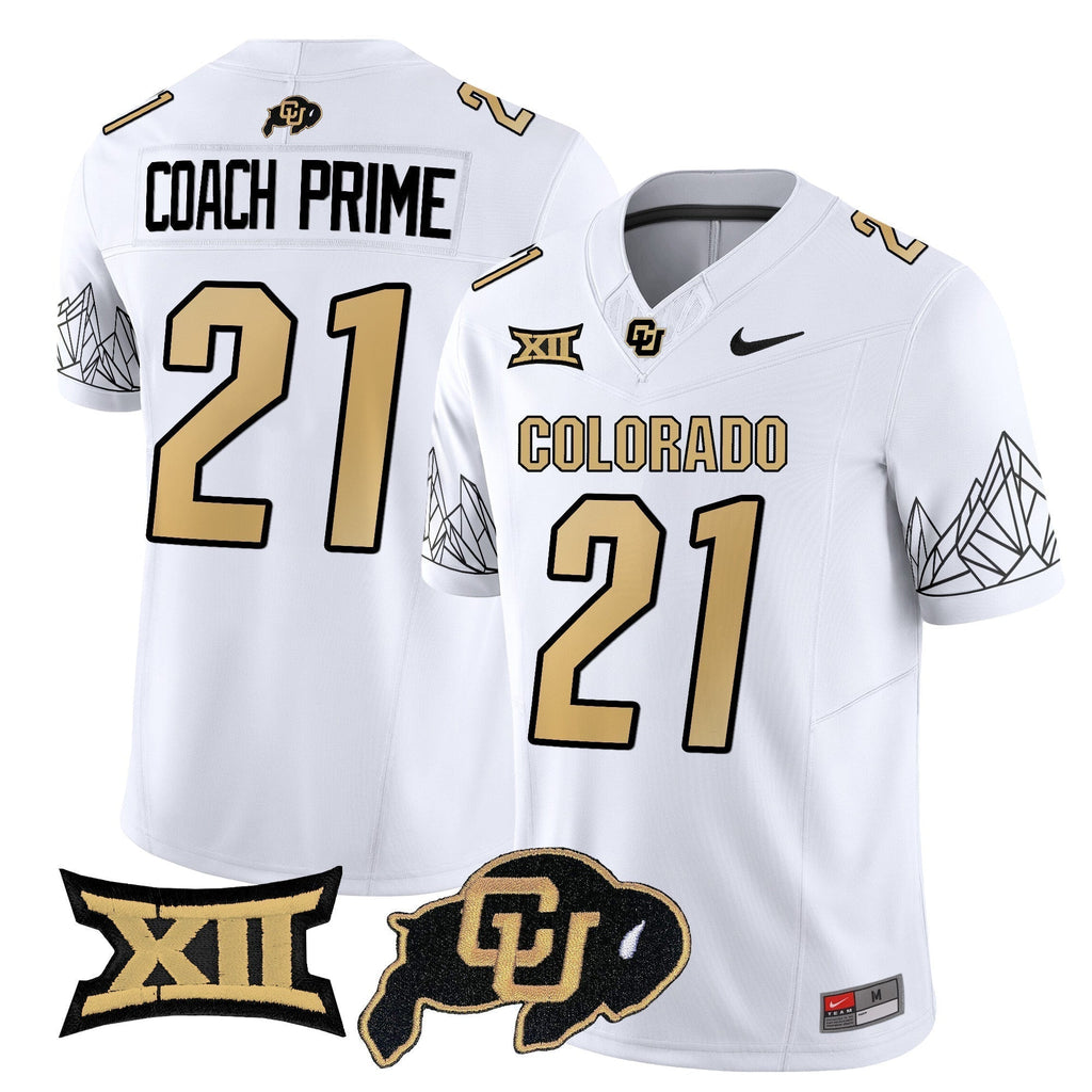 Men Colorado Buffaloes Vapor Limited Jersey V3 - Big 12 XII Patch - All Stitched