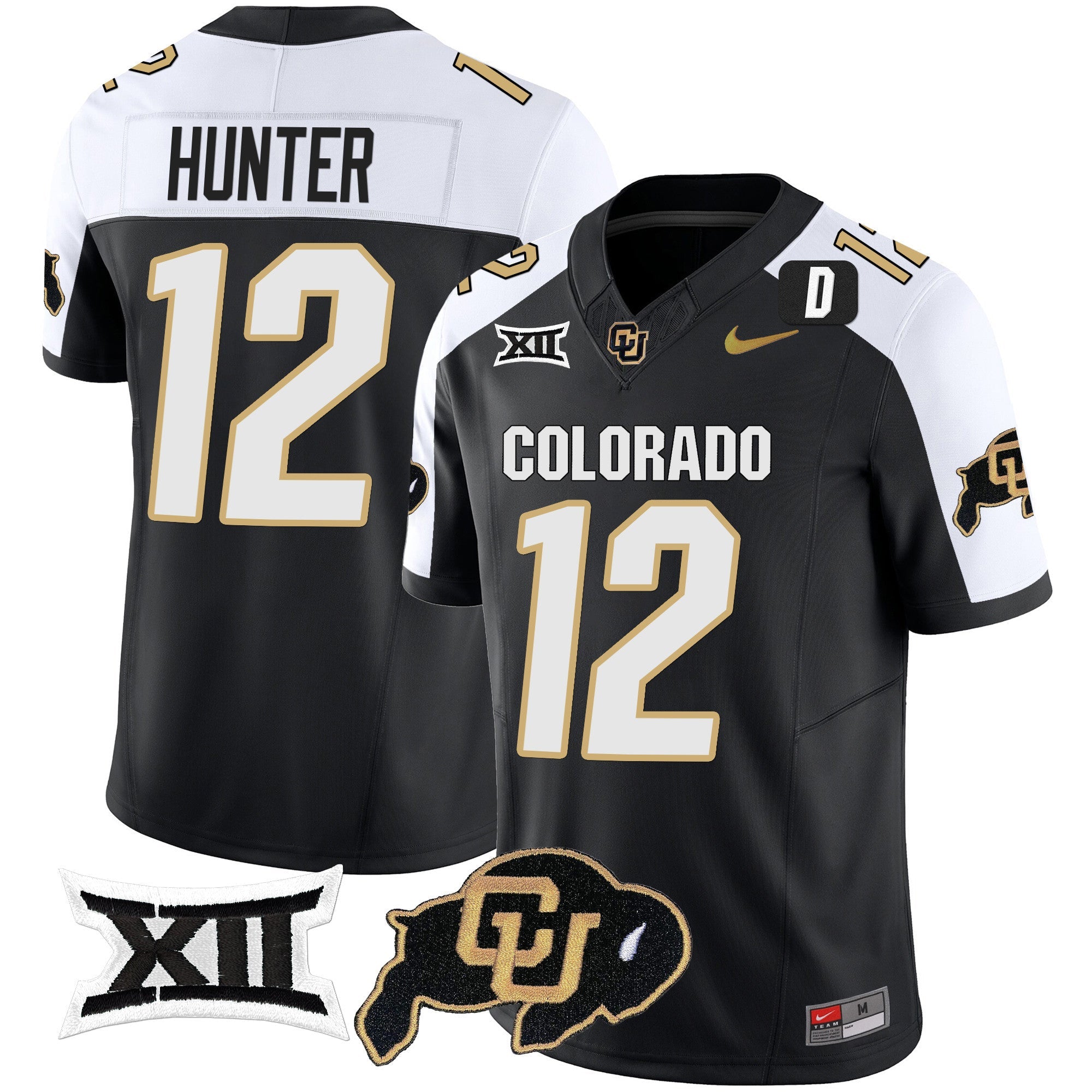 Men Colorado Buffaloes Vapor Limited Jersey V2 - Big 12 XII Patch - All Stitched