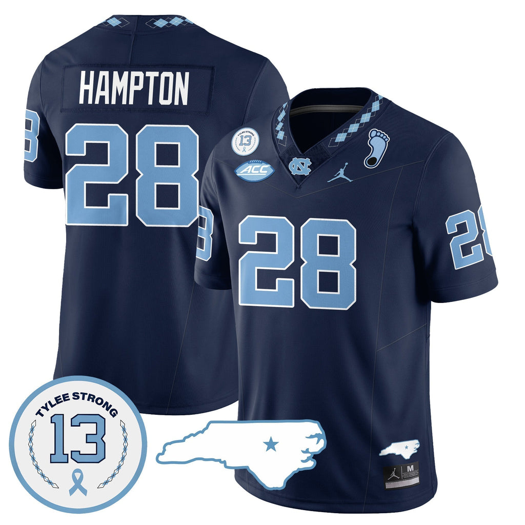 Men North Carolina Tar Heels Football 2024 Vapor Jersey - All Stitched