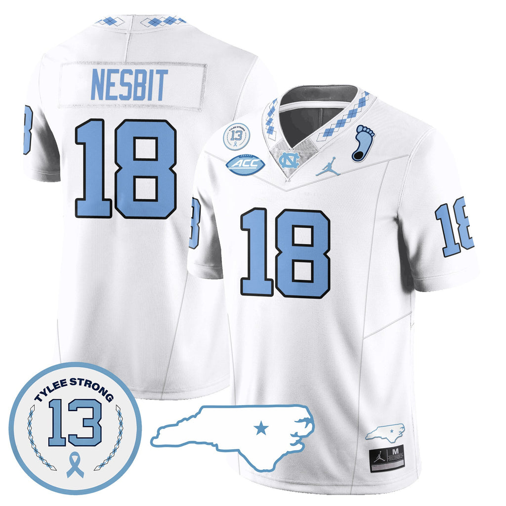 Men North Carolina Tar Heels Football 2024 Vapor Jersey - All Stitched