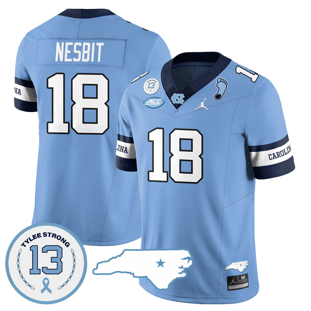 Men North Carolina Tar Heels Football 2024 Vapor Jersey - All Stitched