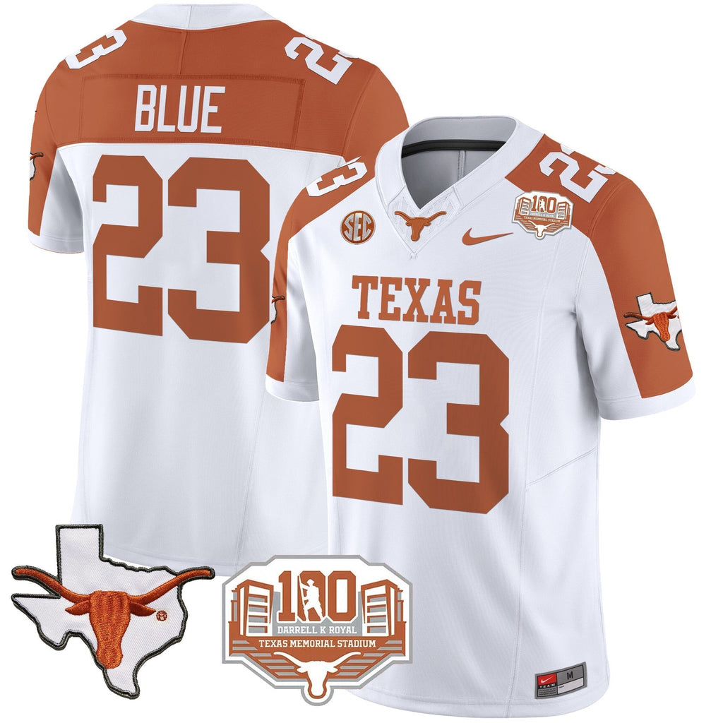 Men Texas Longhorns 2024 Vapor Limited Jersey - 100 years of Darrell K Royal - All Stitched