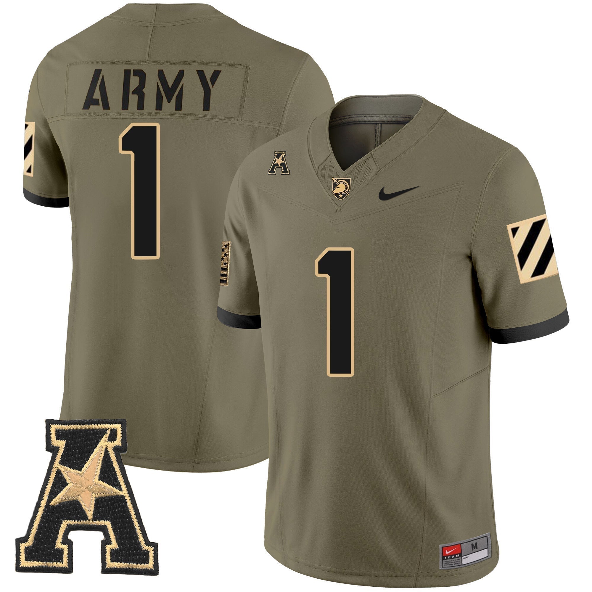 Men Army Black Knights 2024 Vapor Limited Jersey - AAC Patch - All Stitched