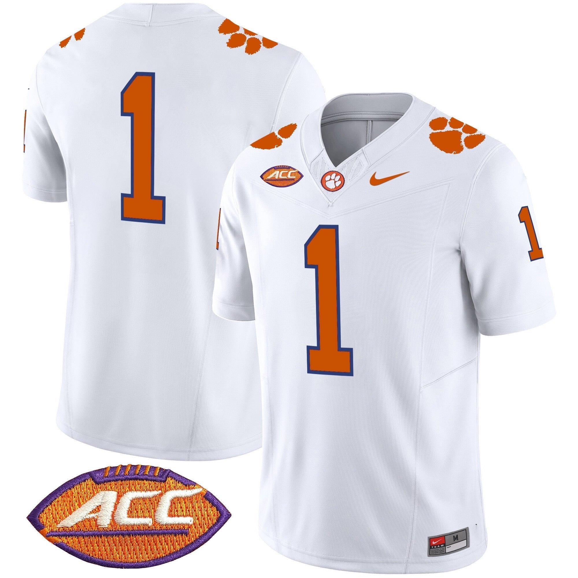 Men Clemson Tigers Vapor Limited Jersey V2 - All Stitched