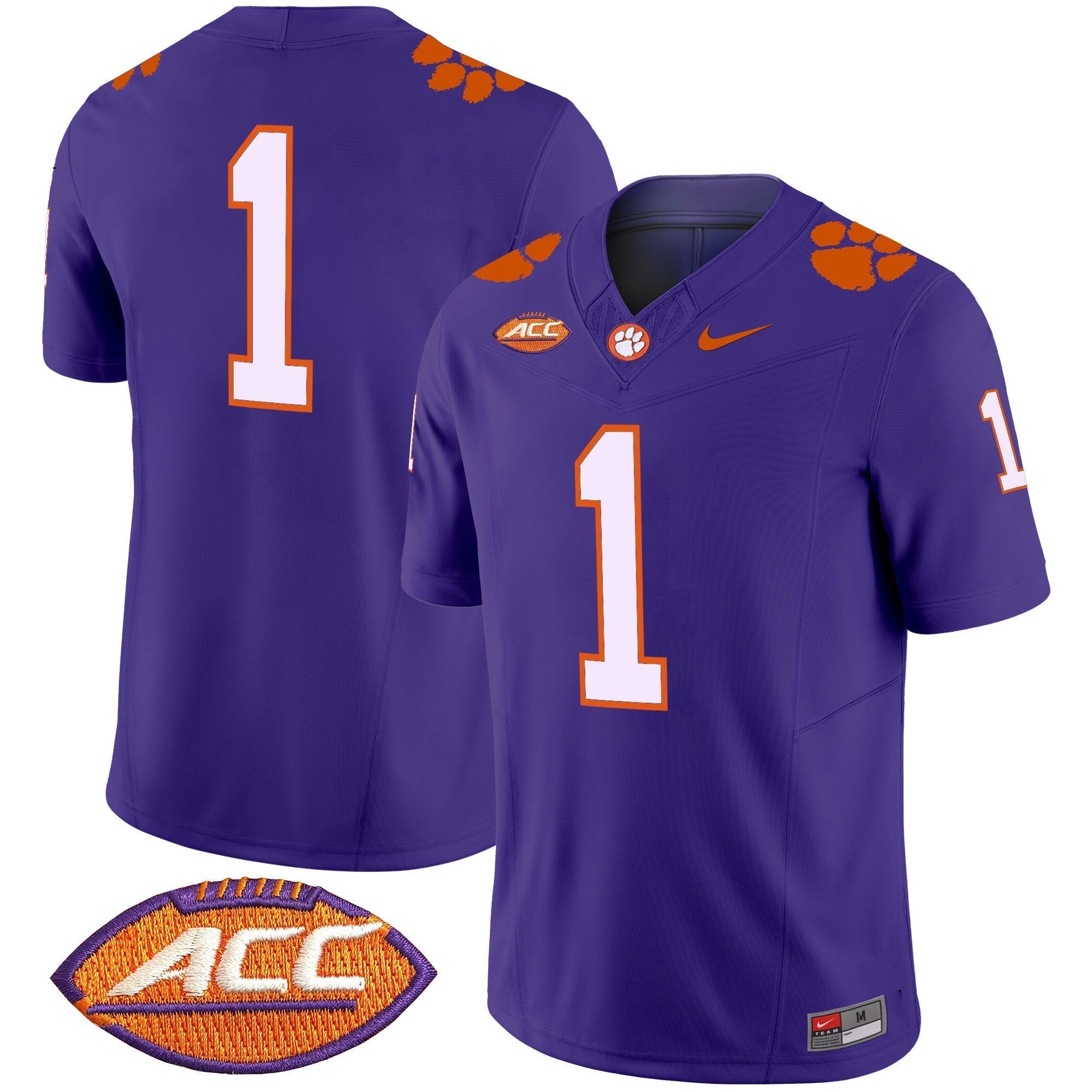 Men Clemson Tigers Vapor Limited Jersey V2 - All Stitched