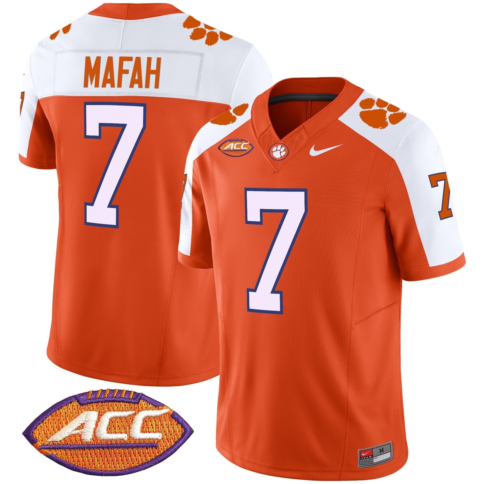 Men Clemson Tigers Vapor Limited Jersey V2 - All Stitched