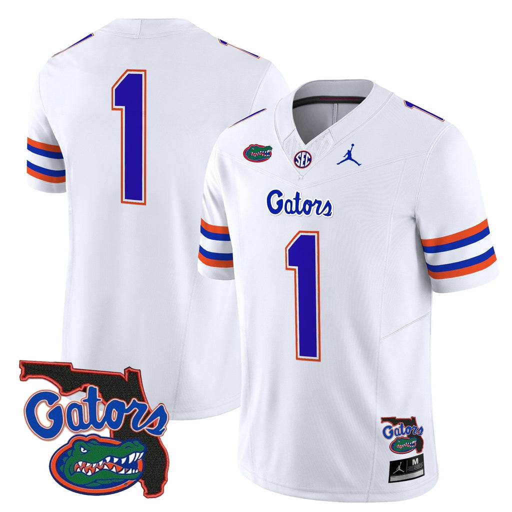 Men Florida Gators 2024 Florida Patch Vapor Limited Jersey - All Stitched