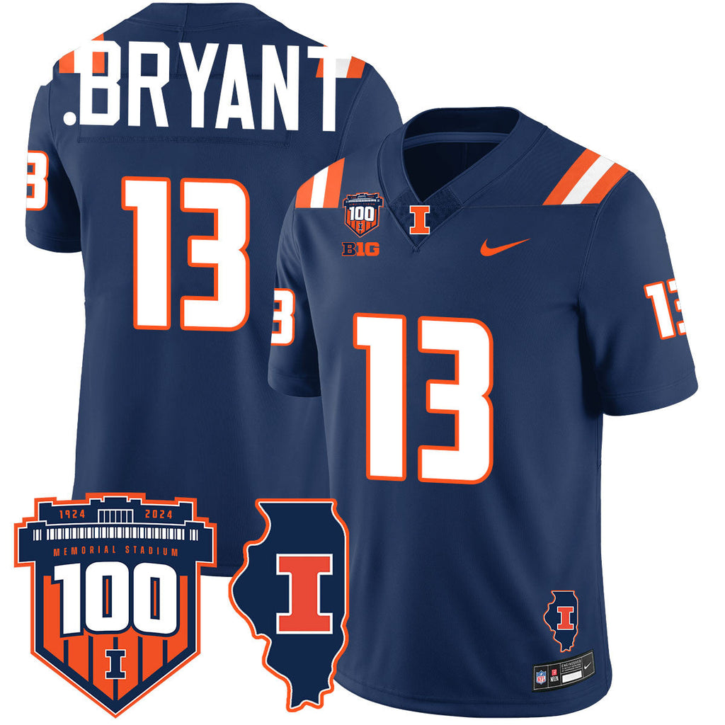 Men Illinois Football Vapor Jersey - All Stitched