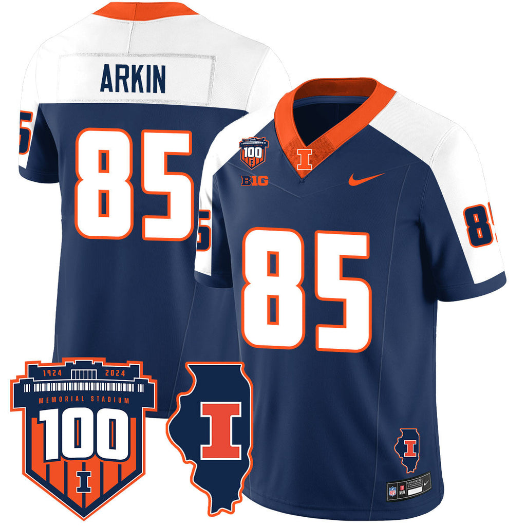 Men Illinois Football Vapor Jersey - All Stitched