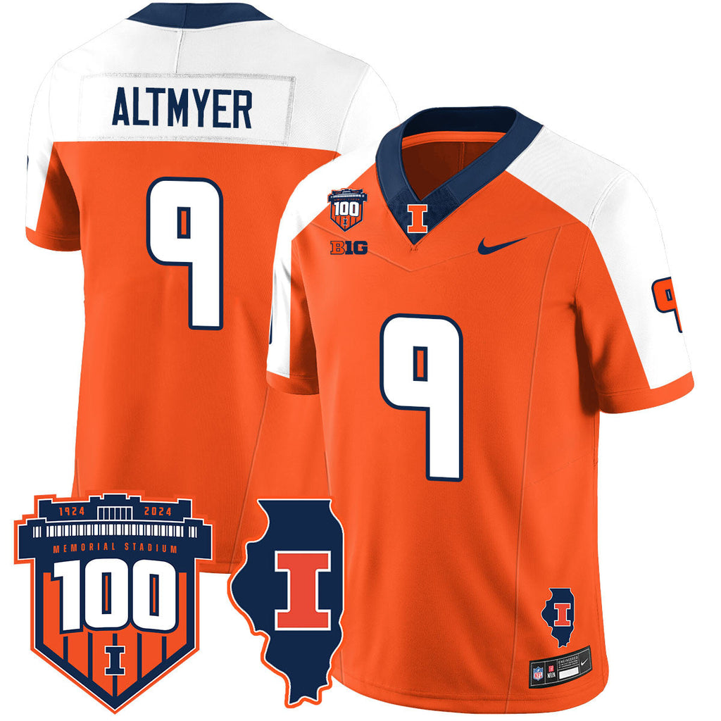 Men Illinois Football Vapor Jersey - All Stitched