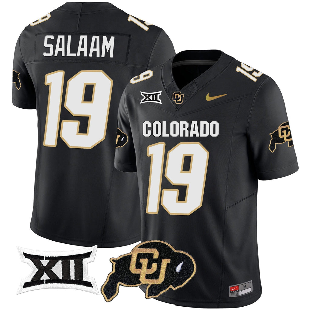 Men Colorado Buffaloes Vapor Limited Jersey V2 - Big 12 XII Patch - All Stitched