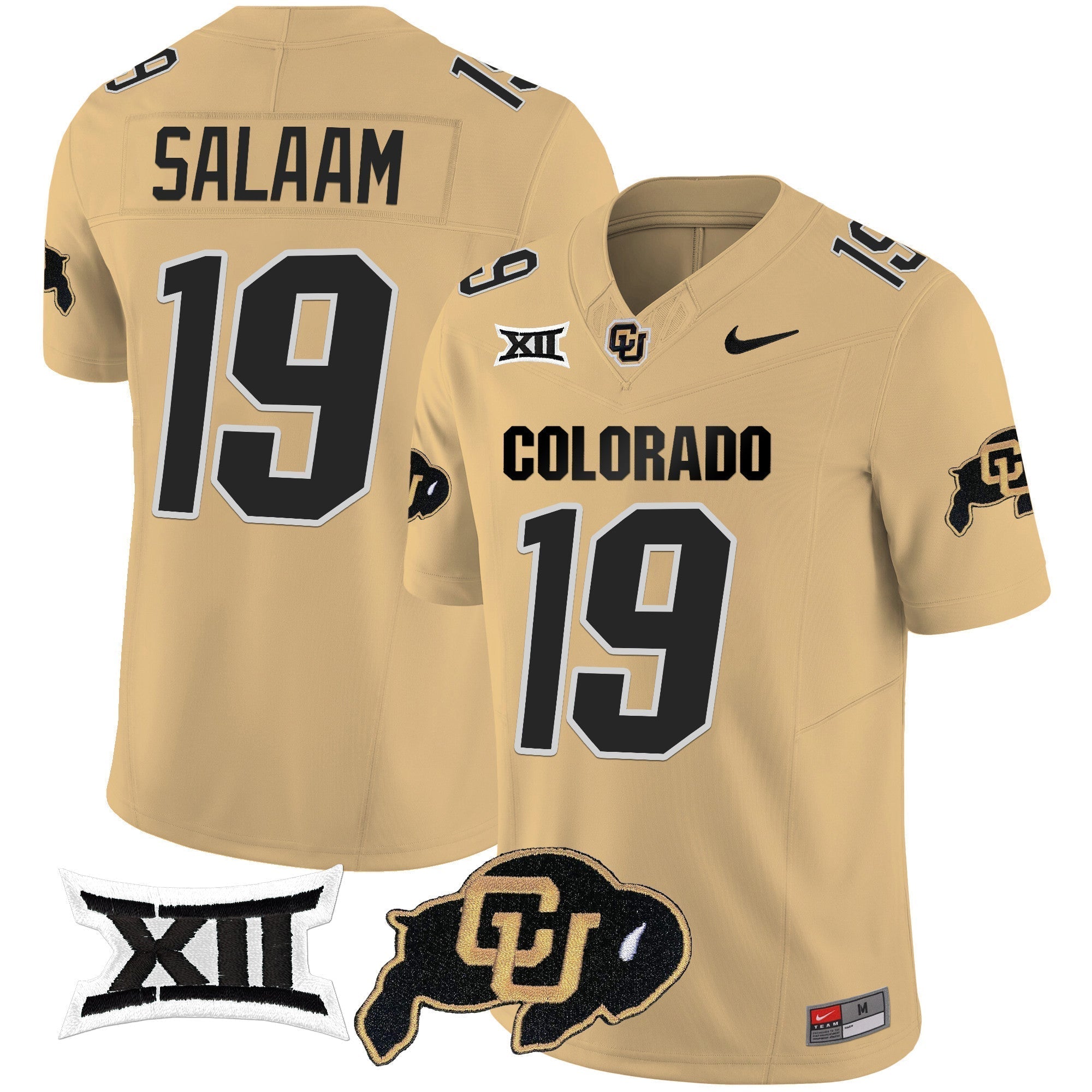 Men Colorado Buffaloes Vapor Limited Jersey V2 - Big 12 XII Patch - All Stitched