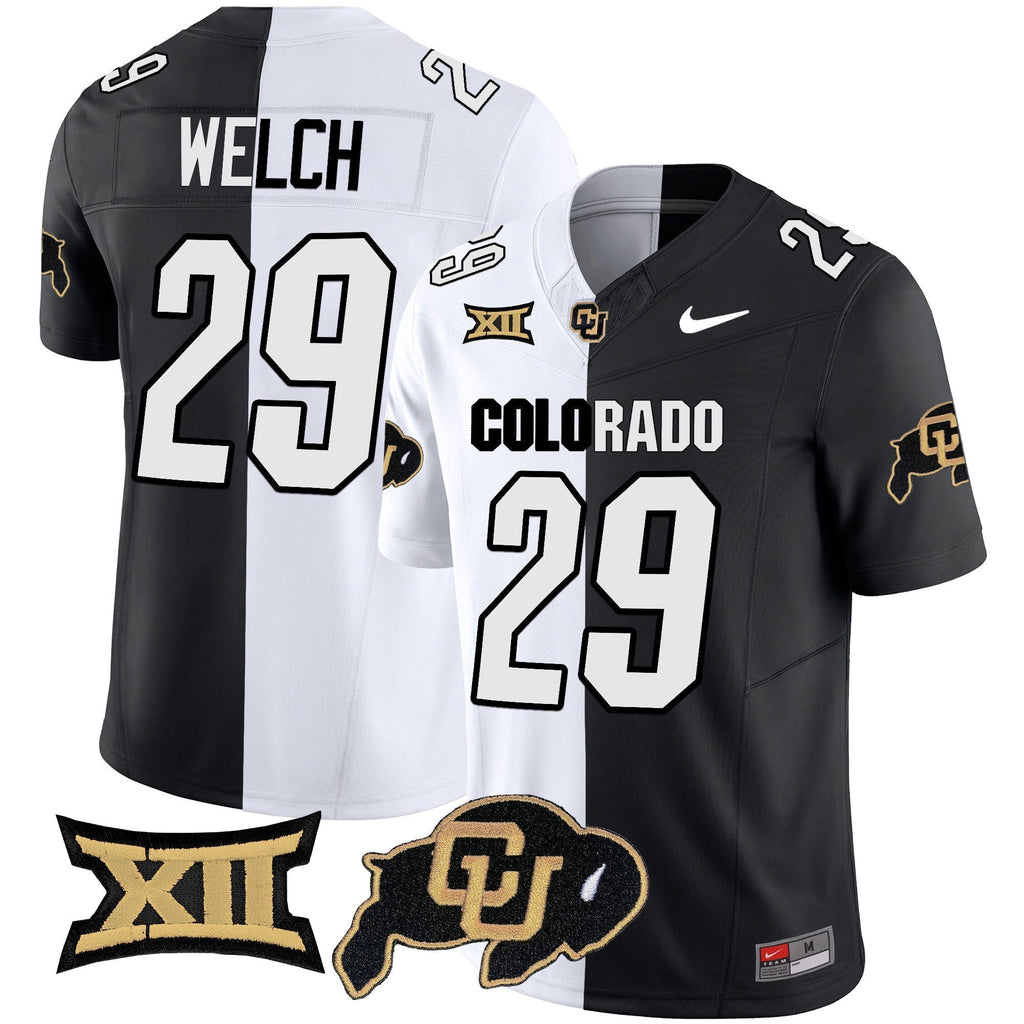 Men Colorado Buffaloes Vapor Limited Jersey V2 - Big 12 XII Patch - All Stitched
