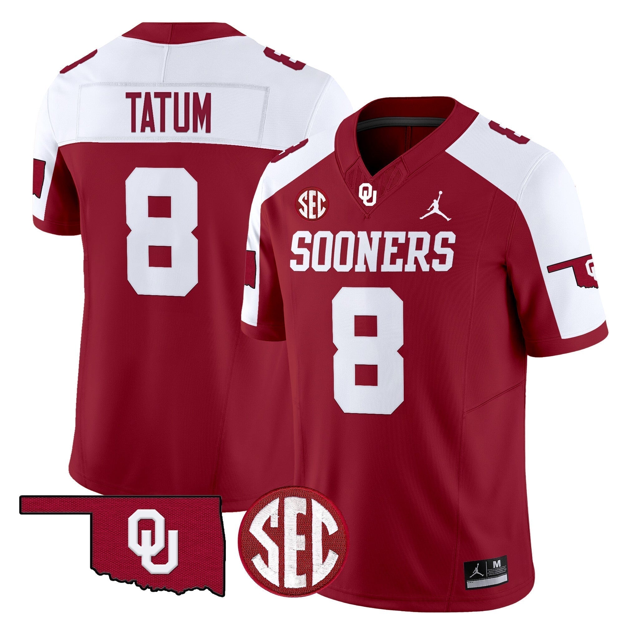 Men Oklahoma Sooners 2024 Vapor Limited Jersey - SEC Patch - All Stitched