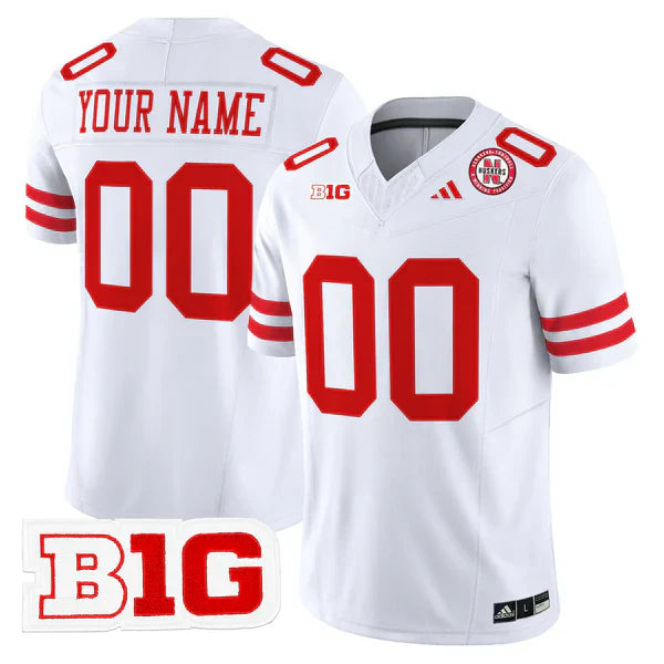 Custom Nebraska Football Jersey Name, Number 2025 "Blackout" - All Stitched