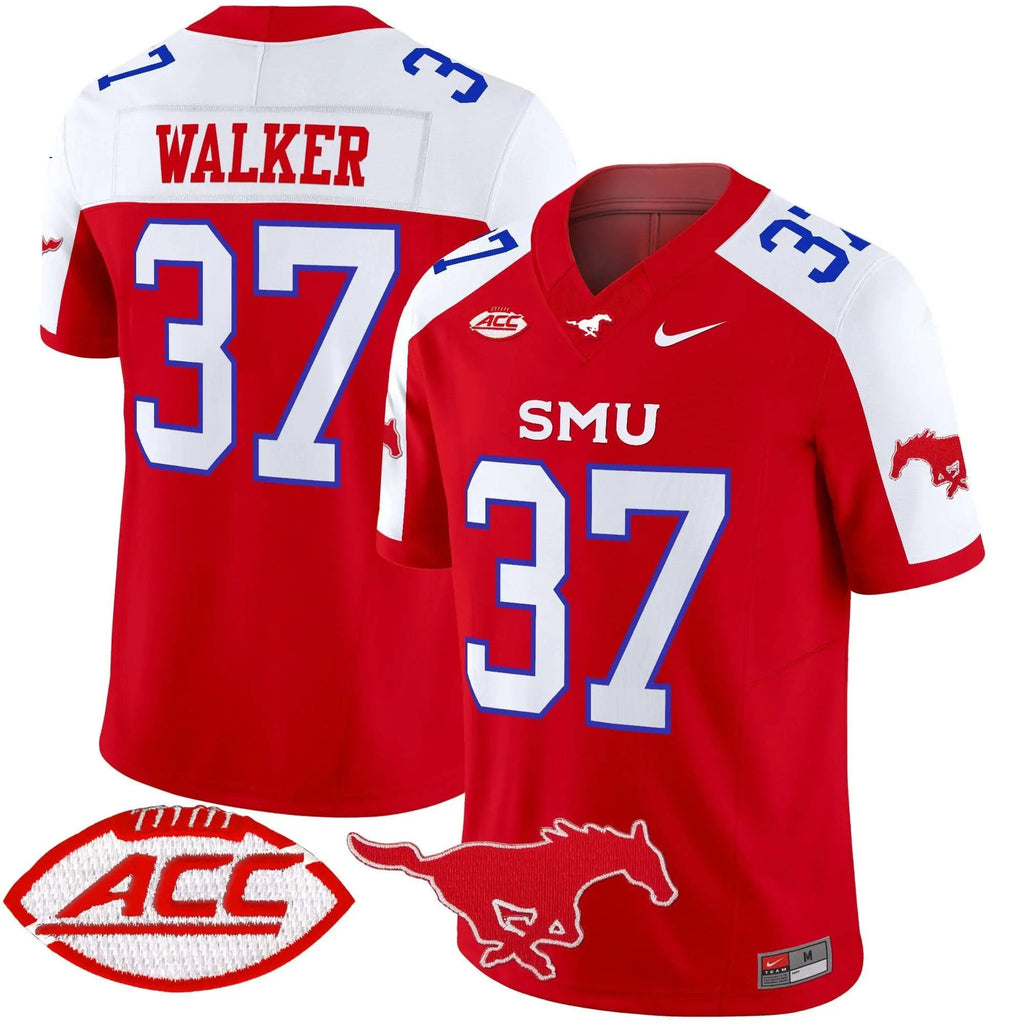 Men SMU Mustangs Football 2025 Vapor Limited Jersey - Stitched