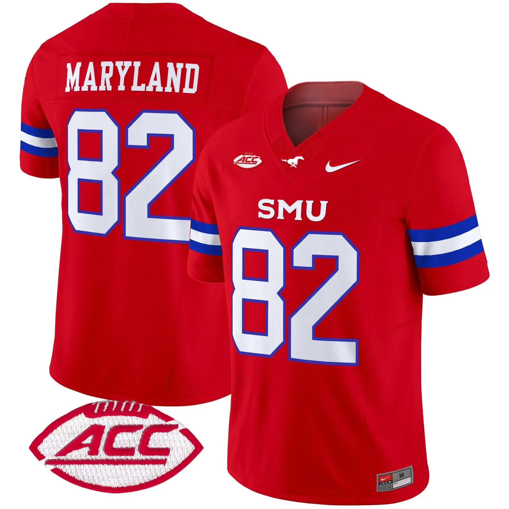 Men SMU Mustangs Football 2025 Vapor Limited Jersey - Stitched