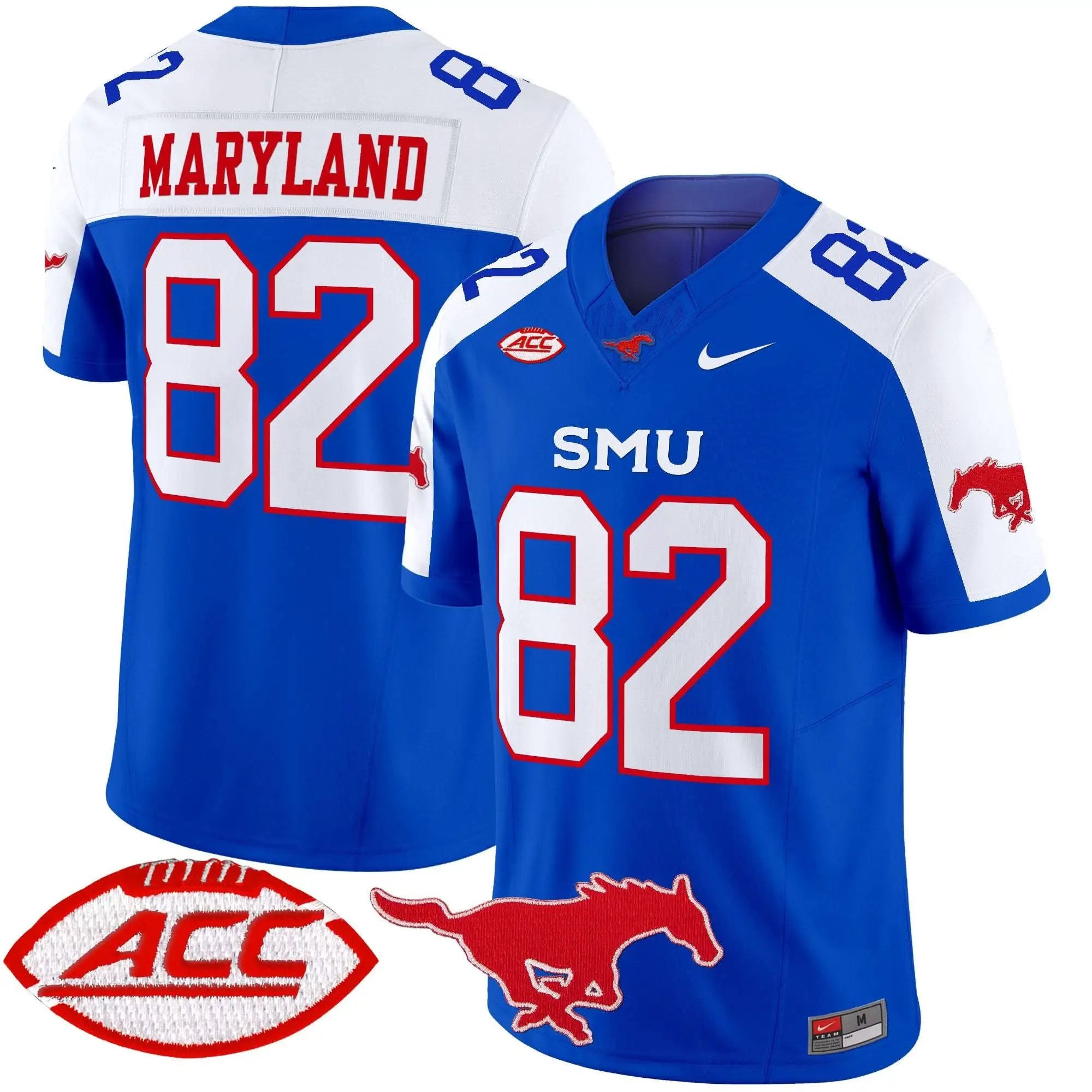 Men SMU Mustangs Football 2025 Vapor Limited Jersey - Stitched