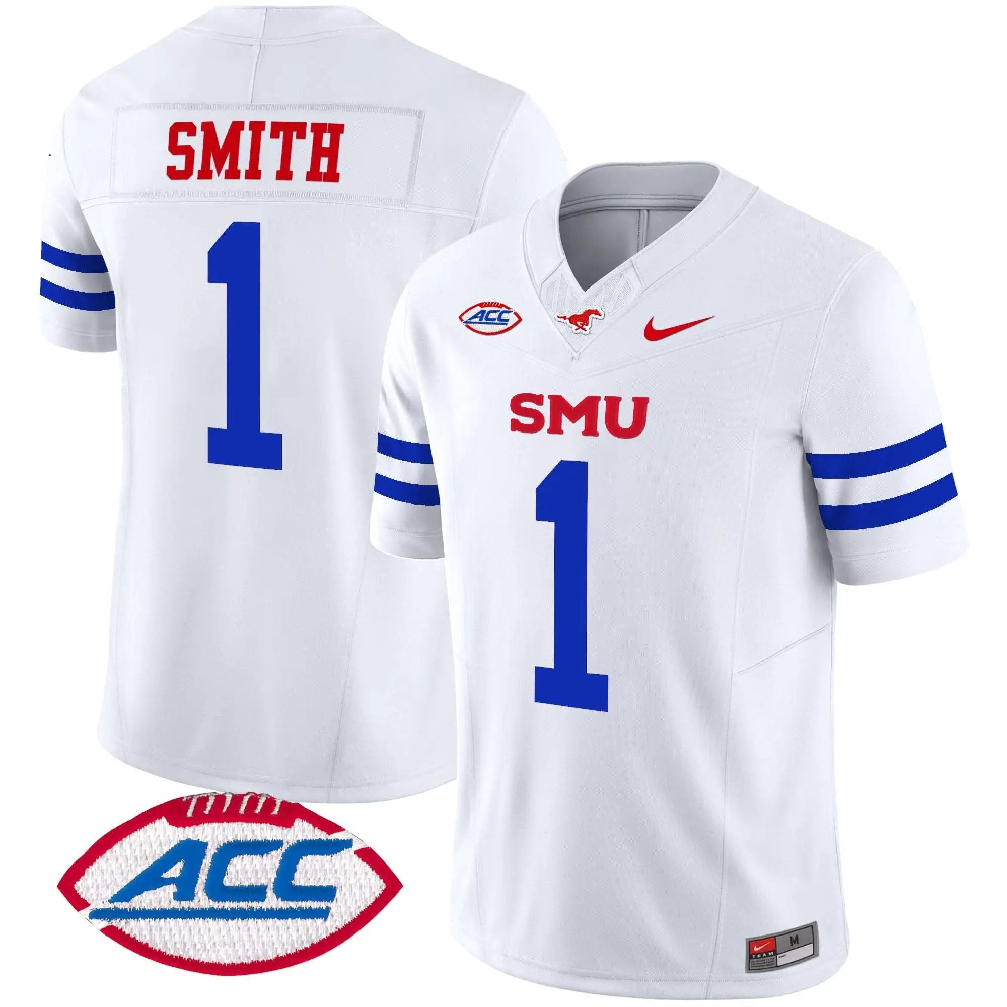 Men SMU Mustangs Football 2025 Vapor Limited Jersey - Stitched