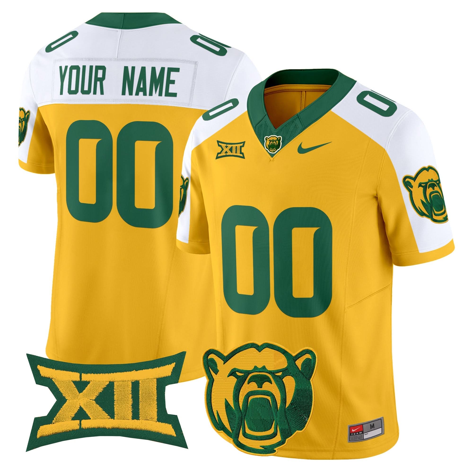 Custom Baylor Bears Jersey Name, Number 2025 Vapor Limited - All Stitched