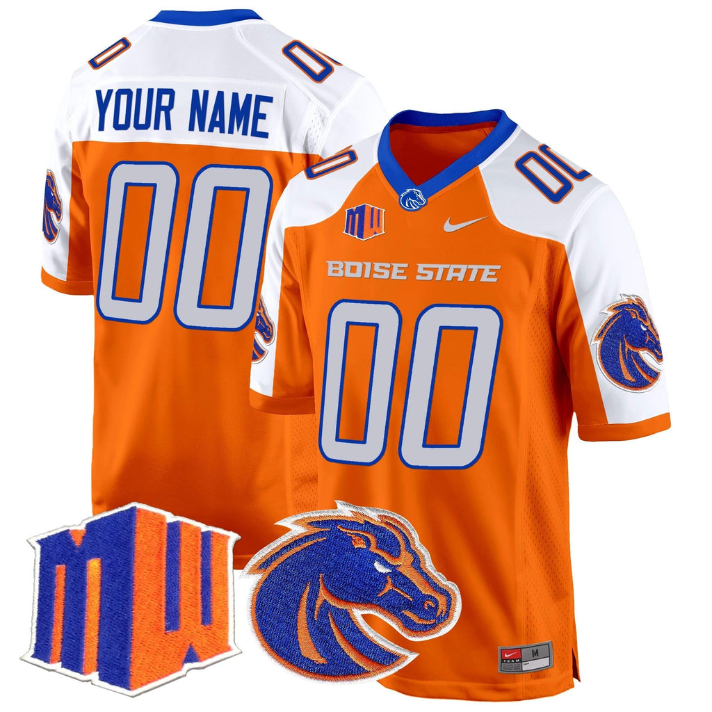 Custom Boise State Broncos 2024 Game Jersey - All Stitched