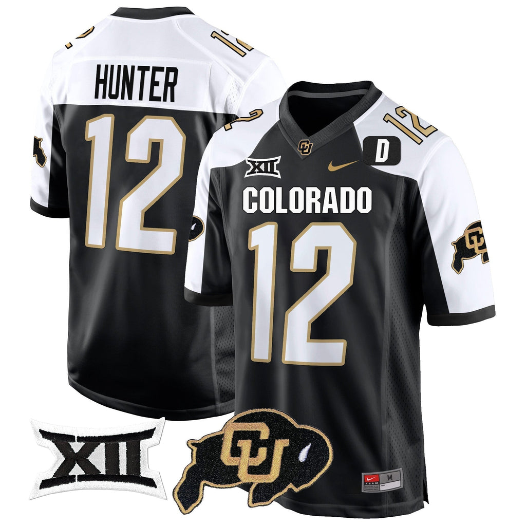 Men Colorado Buffaloes Big 12 XII Patch Game Jersey V2 - All Stitched
