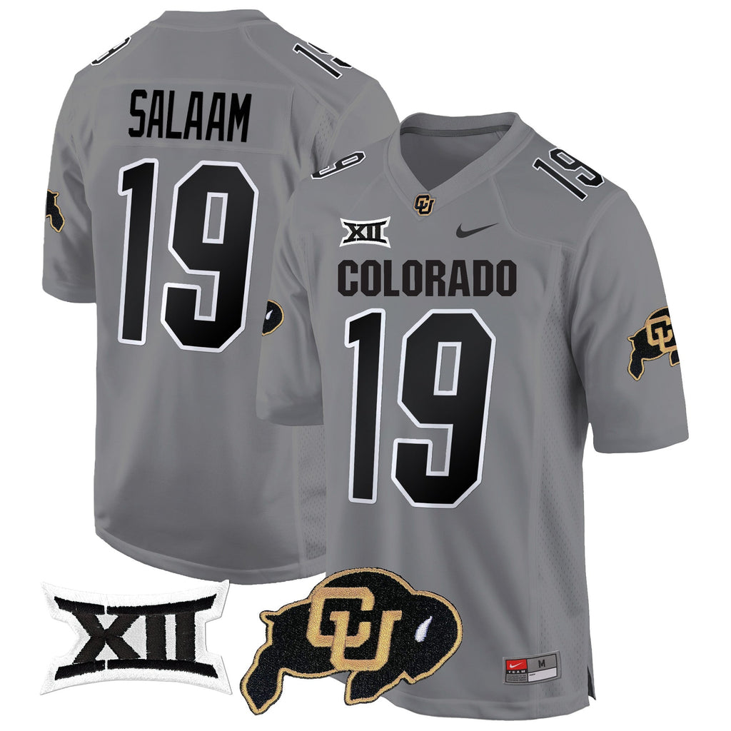 Men Colorado Buffaloes Big 12 XII Patch Game Jersey V2 - All Stitched