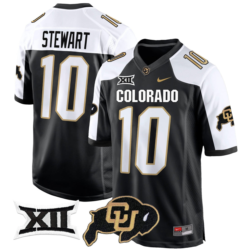 Men Colorado Buffaloes Big 12 XII Patch Game Jersey V2 - All Stitched