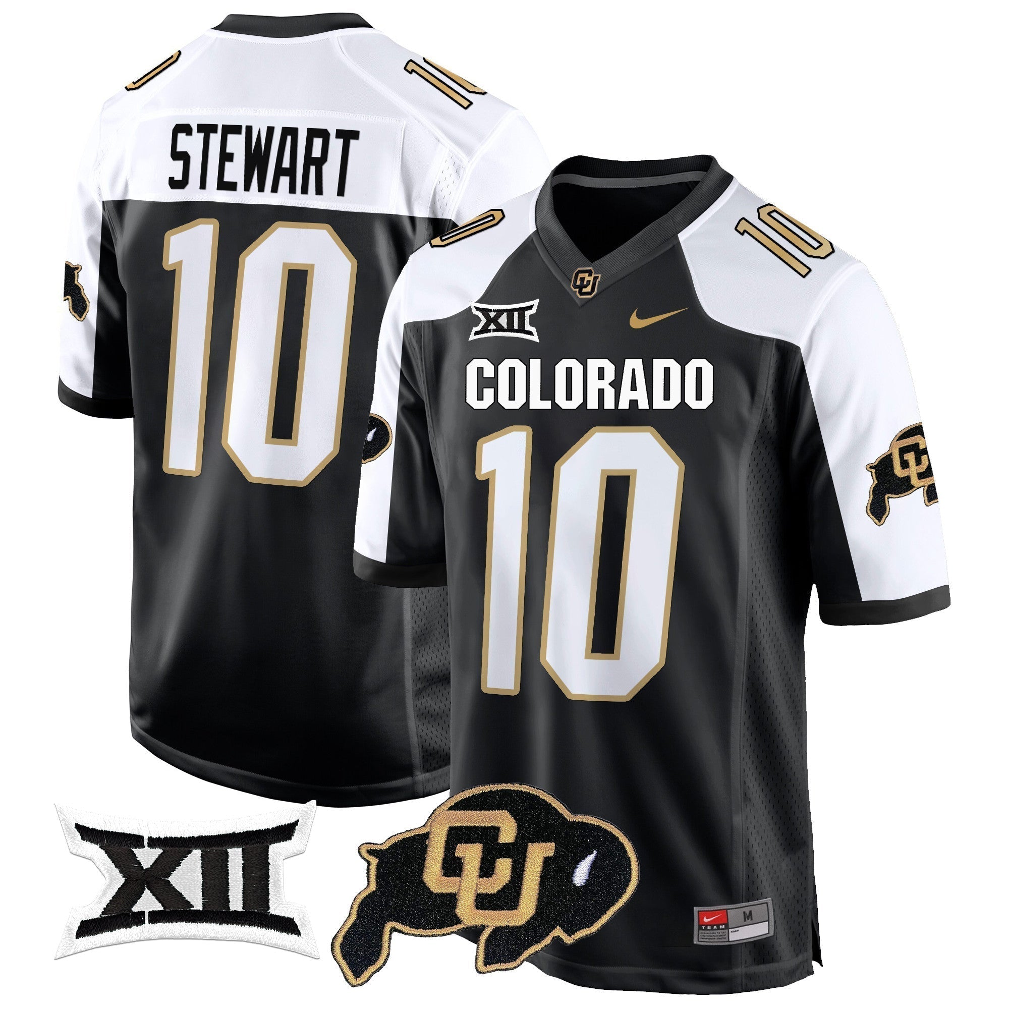 Men Colorado Buffaloes Big 12 XII Patch Game Jersey V2 - All Stitched