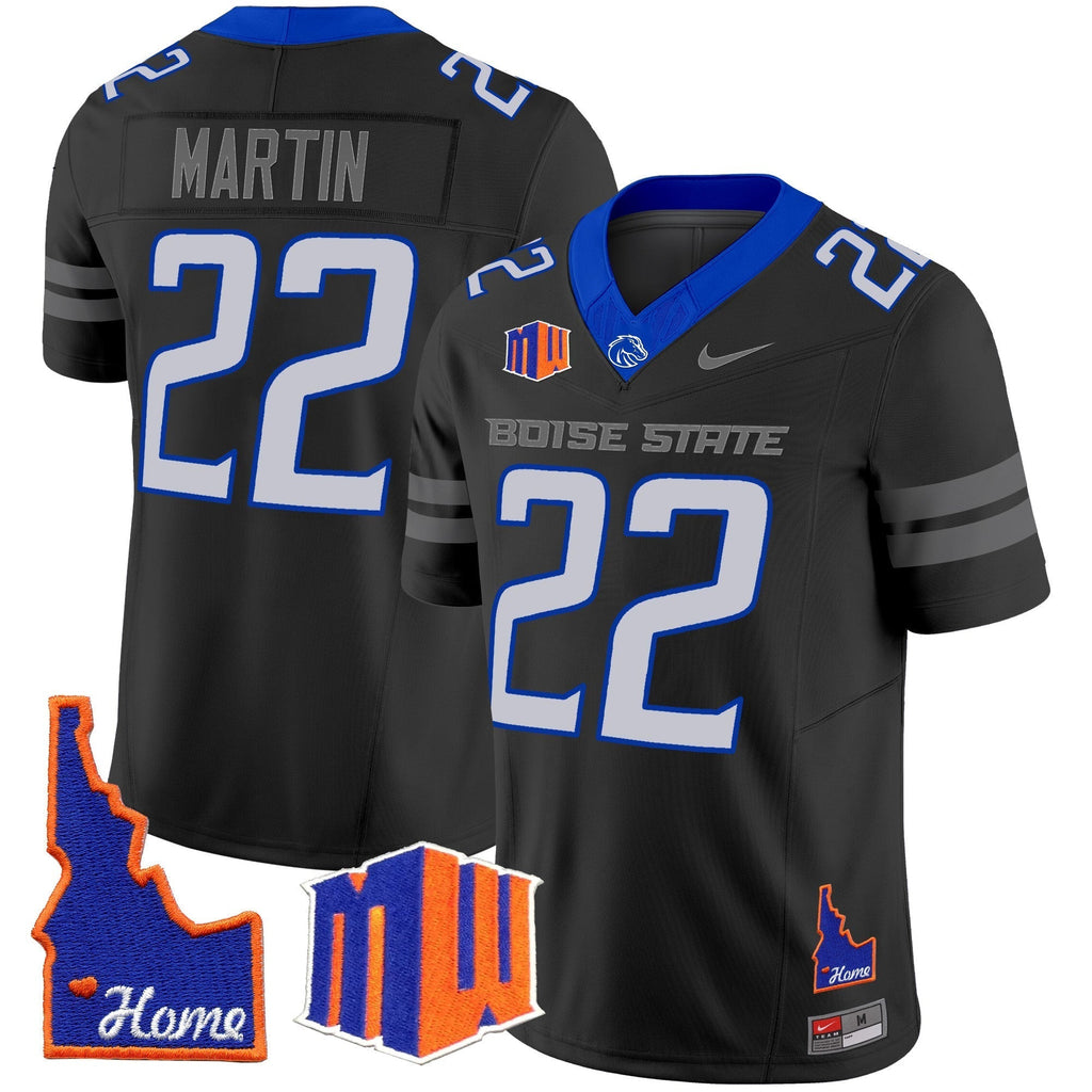 Men Boise State Broncos 2024 Home Patch Vapor Limited Jersey - All Stitched