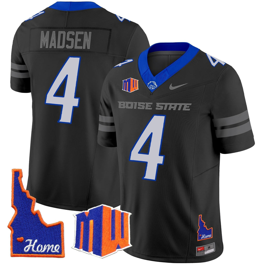 Men Boise State Broncos 2024 Home Patch Vapor Limited Jersey - All Stitched