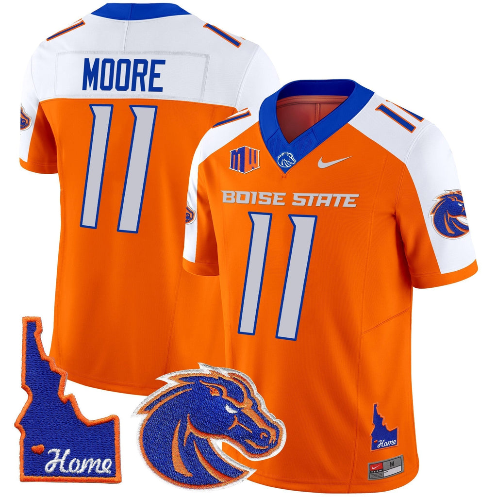 Men Boise State Broncos 2024 Home Patch Vapor Limited Jersey - All Stitched