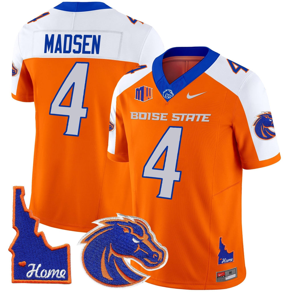 Men Boise State Broncos 2024 Home Patch Vapor Limited Jersey - All Stitched