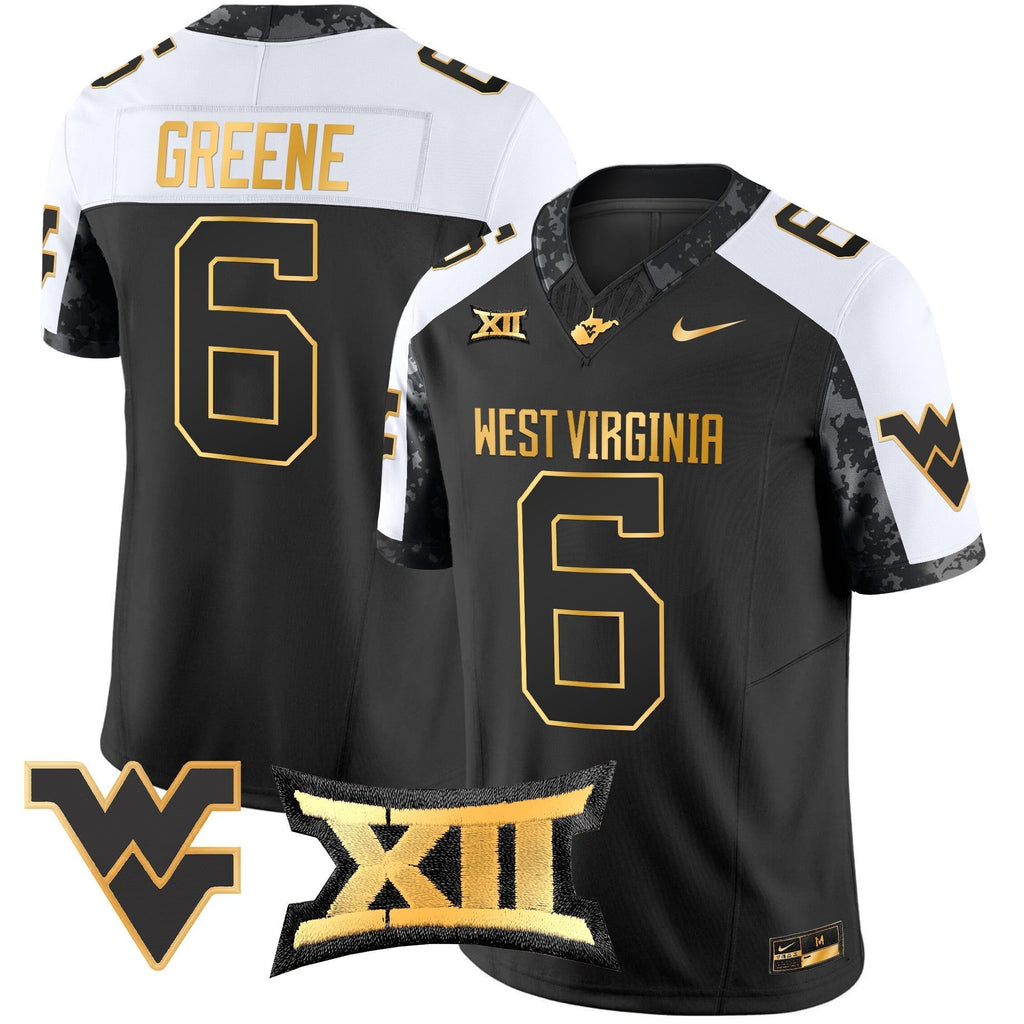Men West Virginia Mountaineers 2024 Gold Vapor Limited Jersey - All Stitched