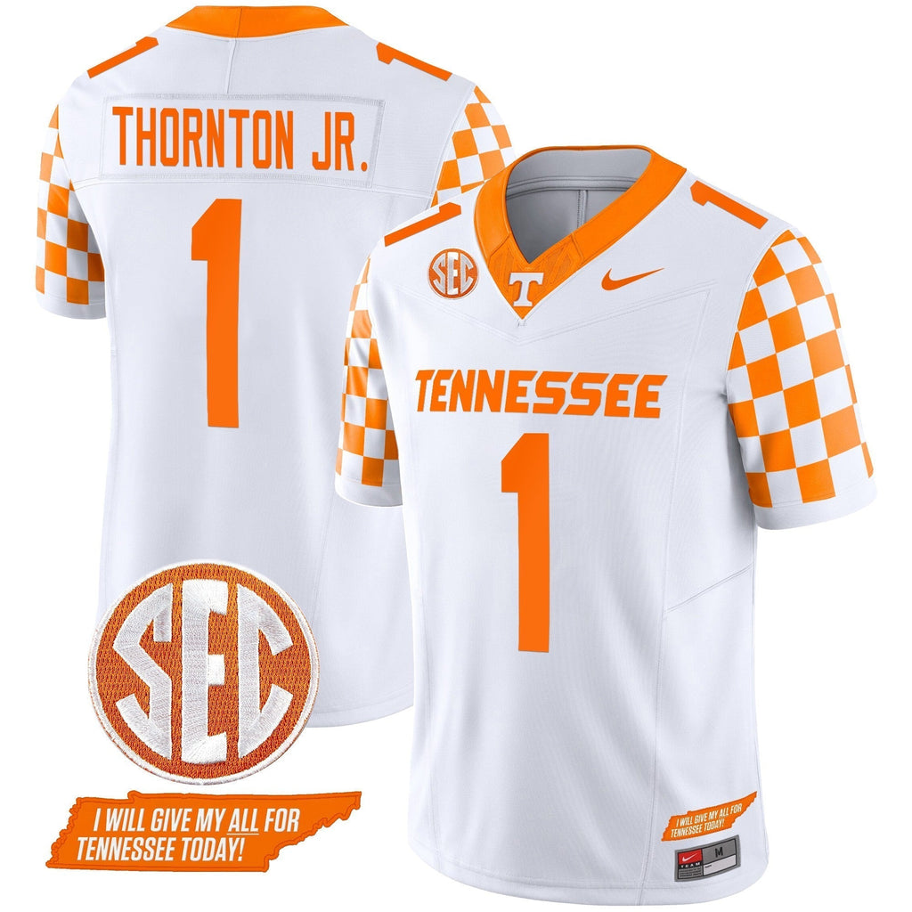 Men Tennessee Volunteers 2024 Checkerboard Vapor Limited Jersey V2 - All Stitched