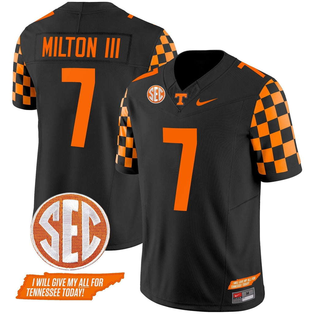 Men Tennessee Volunteers 2024 Checkerboard Vapor Limited Jersey V2 - All Stitched